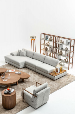 Sofa Canapé Polstermöbel Wunnlandschaft Gro Eckgarnitur Mëll Canapéen