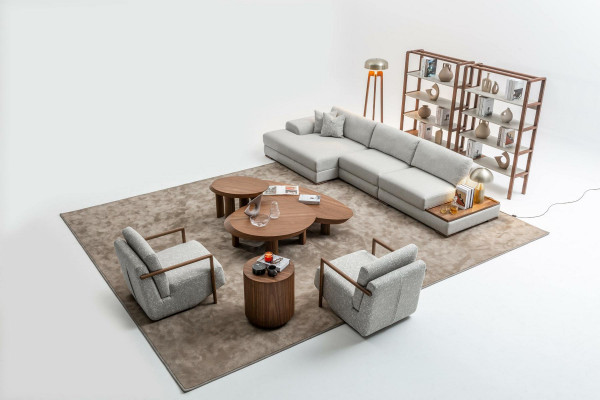 Sofa Canapé Polstermöbel Wunnlandschaft Gro Eckgarnitur Mëll Canapéen