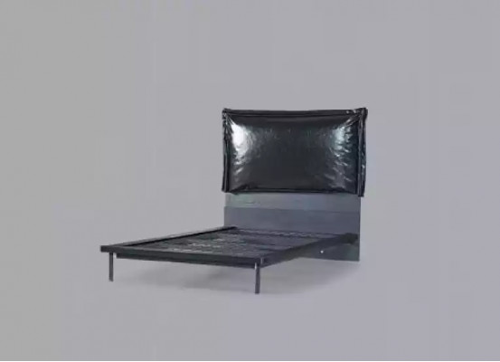 Designer Kannerbett Jugendbett Metallsmiwwelen mat mëller 120x200cm