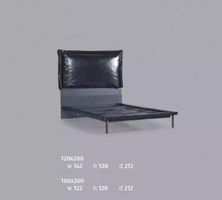 Designer Kannerbett Jugendbett Metallsmiwwelen mat mëller 120x200cm
