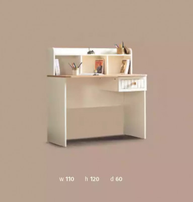 Etagenbett Héichbett Bett Duebelstockbett mat Schreifdësch Zwee Better