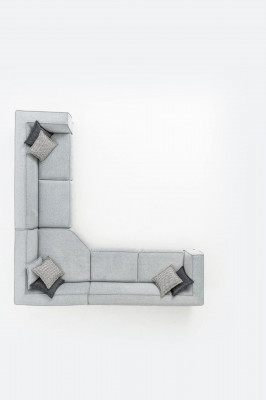 Eckcouch L-Form Polstersofa Miwwelen Wunnzëmmer 340x340 Ecksofas Couchen