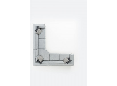 Eckcouch L-Form Polstersofa Miwwelen Wunnzëmmer 340x340 Ecksofas Couchen