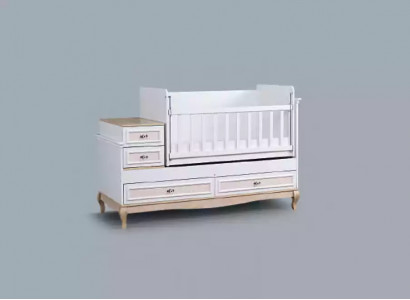 Kannapee Bett Set mat Tirang a wäissem moderne Kannerzëmmer.