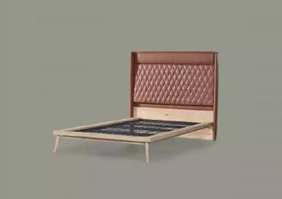 Design Better Kannerbett Jugendzëmmer Bett Holz Gepolstert 120x200cm