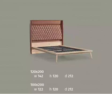 Design Better Kannerbett Jugendzëmmer Bett Holz Gepolstert 120x200cm