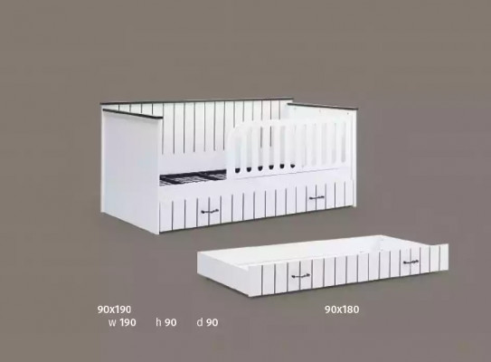 Modern Miwweldesign Kannerbetter Better Bett wäiss Kannerzëmmer nei