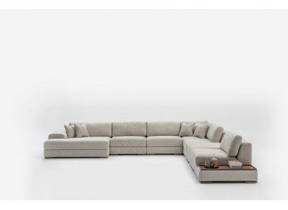 Sofas U-Form Modern Design Miwwel Luxus Wunnzëmmer Gro Ecksofa Nei