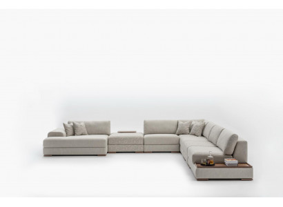 Eckcanapé U-Form Miwwelen Wunnlandschaft Design Gro Polstersofa Eckgarnitur