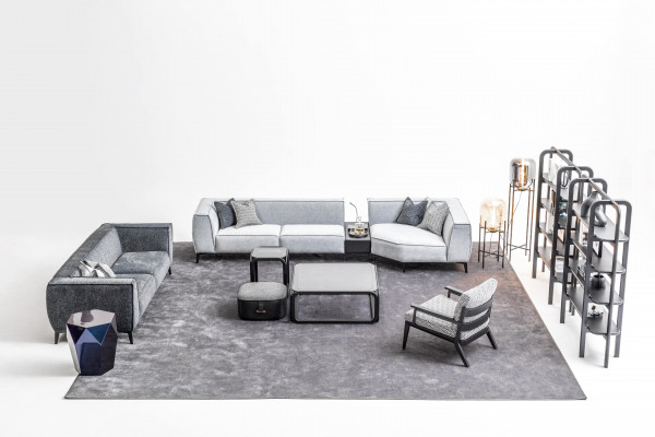 Sofagarnitur XXL Couch Textil Grouss Sofa 5+3+1 Sëtz Polster Stoffer Sofaen