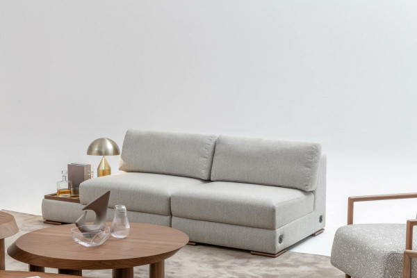 Ecksofa U-Form Wunnzëmmer Miwwelen Modern Designer Stoffssofa Sofa Textile