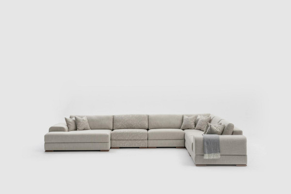 Eckcouch U-Form Wunnzëmmer Couch Sofa Design Modern Miwwelen 150x425x320