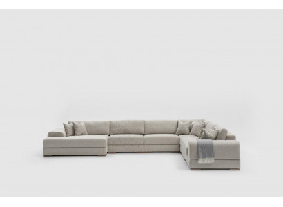 Eckcouch U-Form Wunnzëmmer Couch Sofa Design Modern Miwwelen 150x425x320
