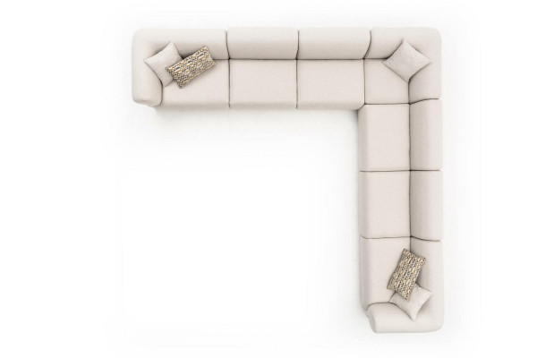 Sofa L-Form Polstersofa Couch Wunnzëmmer Modern Miwwelen 405x405cm Sofas Ecksofa