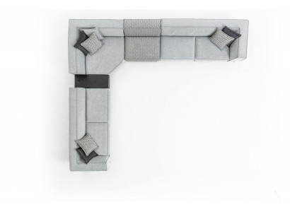 Ecksofa Textil Modern Design Polster Sofa 430x375cm Canapé L Form Canapëen