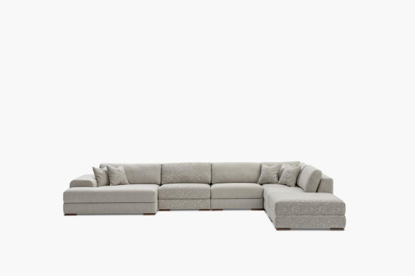 Eckcouch Wohnlandschaft Stoff Grouss Couch Sofa U Form Polstersofa 150x425x290