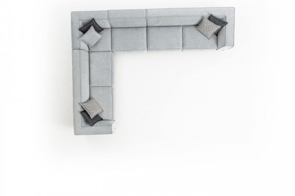 Ecksofa L-Form Couch Wunnzëmmer Design 400x310 Sofa Stoff Textil