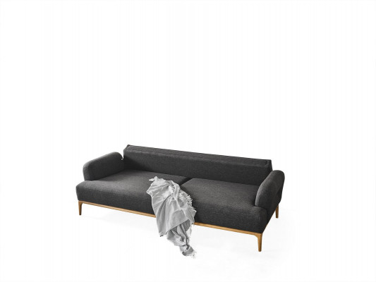 Véierplaz Sofa 4-Sëtzer Sofas Modern Design Stoff Polyester Gro Nei