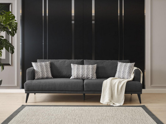 Viersëtzer Canapé 4 Sëtzer Canapéen Stoff Gro Modern Sëtzer Wunnzëmmer Nei