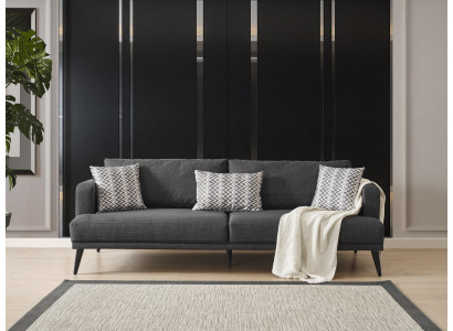 Viersëtzer Canapé 4 Sëtzer Canapéen Stoff Gro Modern Sëtzer Wunnzëmmer Nei
