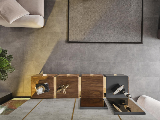 Sideboard Kommode Luxus Schranken Kommoden Wunnzëmmer Holz Brong Miwwelen