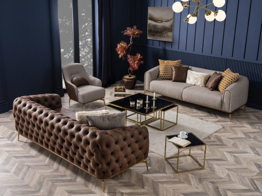 Sëtzfauteuil, Ouersëtz, Modern, Stoff, Wunnzëmmer, Polyester, Gro, Design, Sëtz.