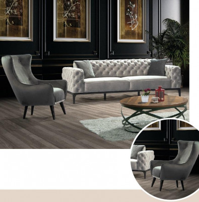 Sessell, Oueressell, Stoff, Wunnzëmmer, Polyester, Design, Gro, Modern, Sëtz