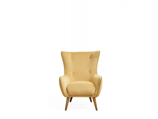 Fotell Ouerfauteuil Cocktailfauteuil Stoft Living Polyester Giel Sëtz