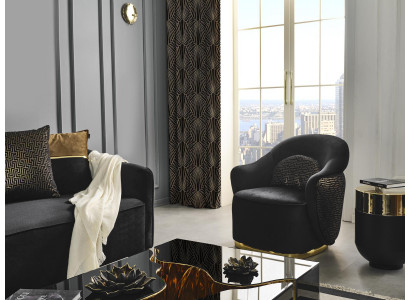 Seessel Ouereseessel Modern Stoff Wunnzëmmer Polyester Blo Design Sëtz
