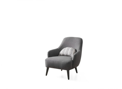 Fauteuil Ouerfauteuil Stof Wunnzëmmer Polyester Design Gro Modern Sëtz