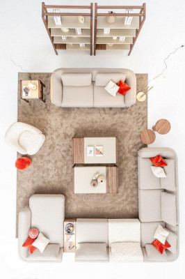 Canapé-Set 2+1 Sëtz U-Form Sofa Set Wunnzëmmer Garnitur Luxus Couchen