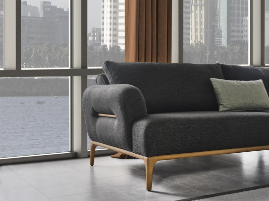 Sofagarnitur Canapé Fauteuil 431 Sëtzer Stoff Luxus Gro Canapéën Wunnzëmmer