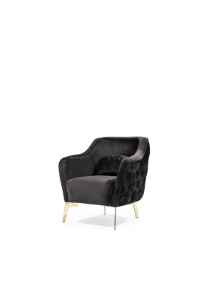 Chesterfield Canapé-Set Sofa 3+1 Sëtzer Sesselle Stoff Luxus Wäiss Canapéen