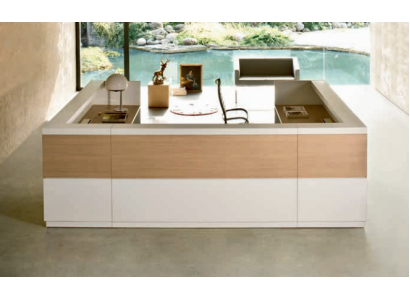 Counter Desk Büro Miwwel Receptioun Empfangsdësch Thek Empfangsthek Miwwel Italien