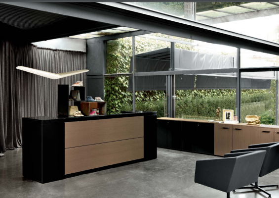 Empfangsdësch Bürosmoobel Thekenmoobel Dësch Kanzlei Praxis Frezza Empfangsdëscher