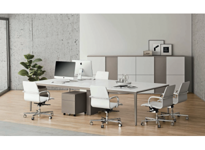 Versammlungsdësch Meeting 320cm grouss Dësch Konferenzdësch Modern Büro Dëscher nei