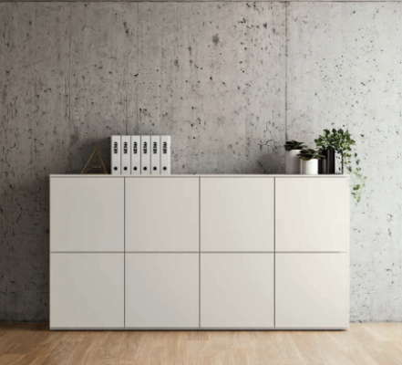 Kommode Sideboard Press Highboard Kommode Wäiss Schafsalën Wunnzëmmer Holz Nei