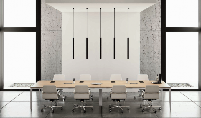 Bespriechung Dësch Büro Miwwelen Meeting Konferenzdësch Frezza Ariichtung Dëscher xxl