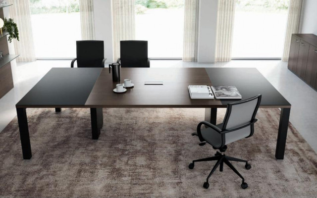 Dëscher Dësch Büro Design Holz Versammlungsmiwwelen Konferenzdësch Bürosmiwwelen Frezza