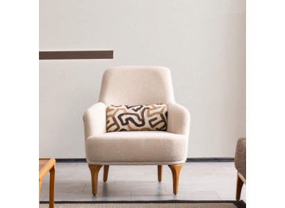 Design Still Beige Faarf Wunnzëmmer Holz Stilvoll Lounge Club Miwwelen