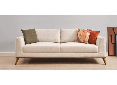Stilvoll Canapé 3-Sëtzer Design Miwwelen Wunnzëmmer Luxus Couchen Canapéë 223cm
