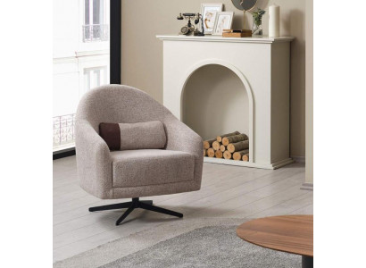 Moderne Sëtzgrau Lounge Club Wunnzëmmer Stil Polsterung Textil Einsëtzerei