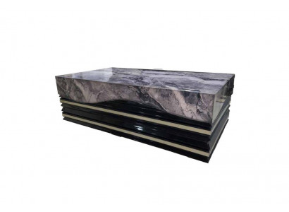 Luxus Dësch Couchtisch 142x77cm Couchtischen Kaffi Holz Dëscher Marmor Stil