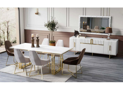 Luxusstull Moderne Fotel Still Lehnstull Polsterfotel Stoff