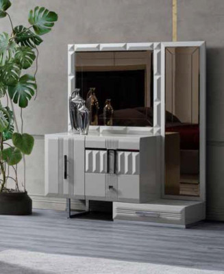 Modern Schlofzëmmert Toilettendësch Kommode mat Spigel Konsol Kommoden
