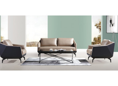 Sofagarnitur 3+1+1 Sëtzer Set Design Sofen Polster Couchen Lieder Relax Modern