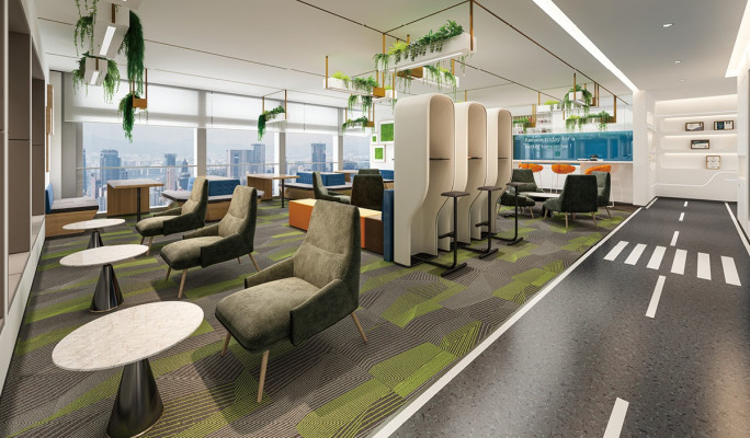 Telefonkabinn, gepolstert Trennwand, gepolstert Miwwelen, Ariichtung, Büro, Office