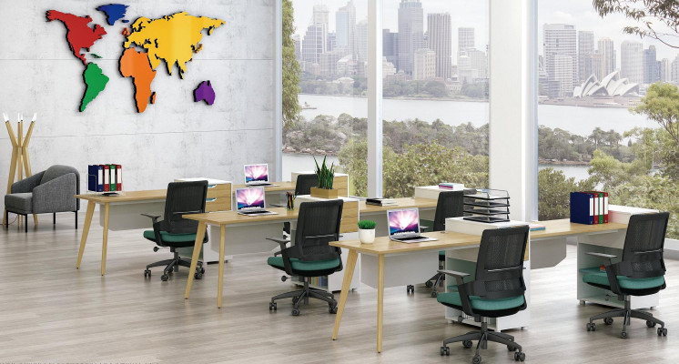 Dësch Büro Miwwelen Ariichtung Dëscher Callcenter 1 Arbeitsplatz Schreifdësch