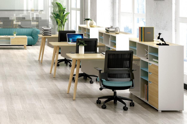 Schreifdësch mat Regal Home Office Büroanlagen Miwwelen Schreifdësch