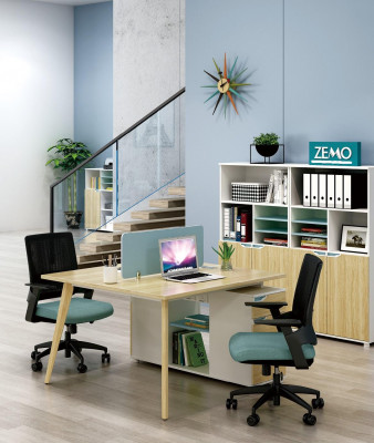 Schraufdësch Aarbechtsplaz Dësch 2 Aarbechtsplaze Comptoir Holz Dëscher Büro Miwwelen